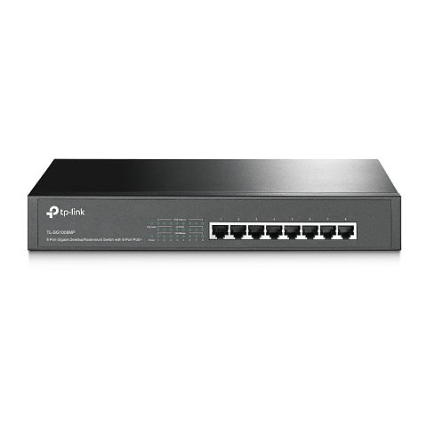 TP-Link 8-Port Gigabit Desktop/Rackmount Switch mit 8-Port PoE+