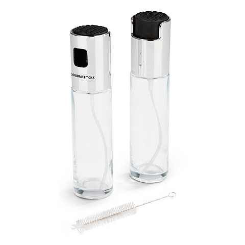 Gourmetmaxx 05570 Öl-/Essig-Spender 100 l Flasche Acrylnitril-Butadien-Styrol (ABS), Glas, Polyethylen Schwarz, Grau, Transparent
