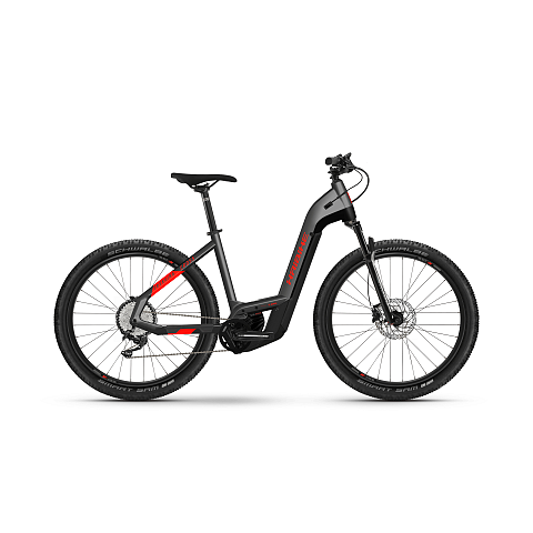 Haibike Trekking 9 Cross Low Anthrazit, Schwarz, Rot Aluminium L 69,8 cm (27.5")