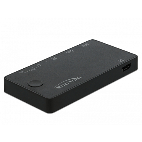 DeLOCK HDMI / USB-C KVM Switch 4K 60 Hz mit USB 2.0