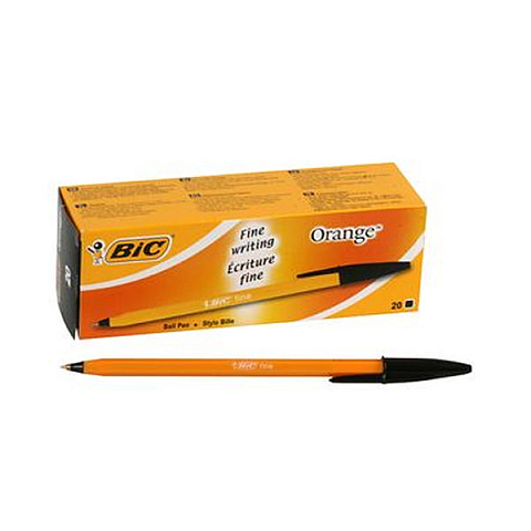 BIC Orange Fine Schwarz Stick-Kugelschreiber Fein 20 Stück(e)