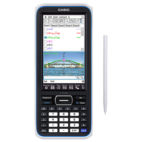 Casio ClassPad fx-CP400 Taschenrechner Tasche Grafikrechner Schwarz