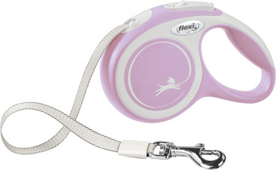 Flexi New COMFORT 5 m Pink, Weiß Hund Rückziehbare Leine