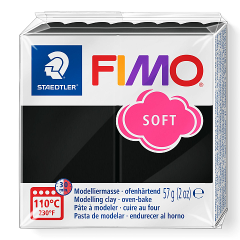 Staedtler FIMO 8020 Modellierton 57 g Schwarz 1 Stück(e)