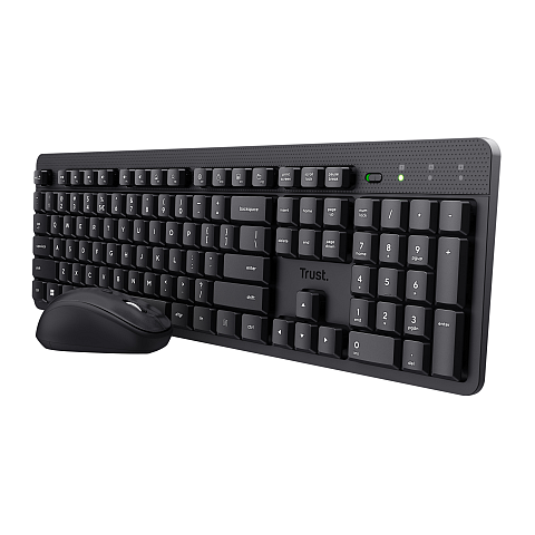 Trust Ody II Tastatur Maus enthalten Universal RF Wireless QWERTY US Englisch Schwarz
