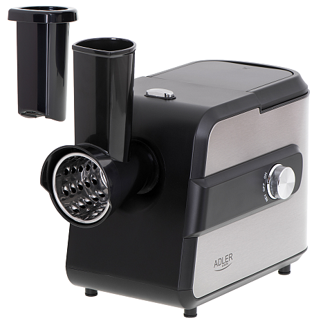 Adler AD 4813 Fleischwolf 2000 W Schwarz, Silber