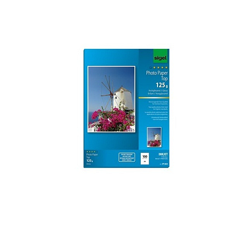 Sigel IP664 Druckerpapier A4 (210x297 mm) Hoch-Glanz 100 Blätter Weiß