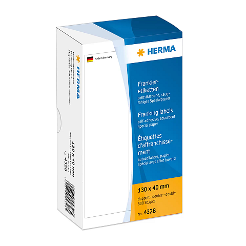 HERMA Frankieretiketten doppelt 130x40 mm 500 St.
