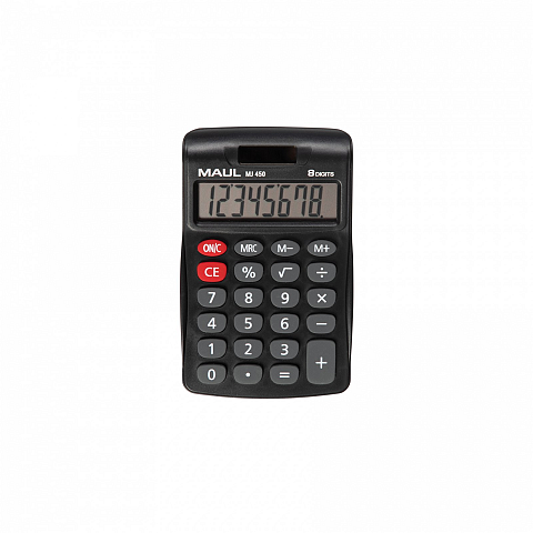 MAUL MJ 450 Taschenrechner Tasche Display-Rechner Schwarz