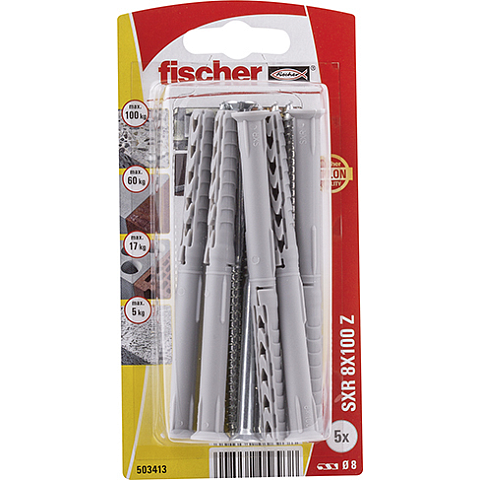 Fischer 503413 Schraubanker/Dübel 10 Stück(e) Schrauben- und Ankersatz 100 mm