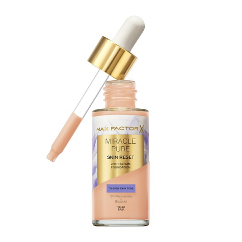 Max Factor Miracle Pure 2in1 Skin Reset Tropfflasche Flüssigkeit 10-30