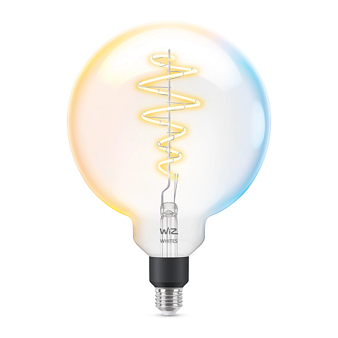 WiZ Filament-Lampe in Kugelform, transparent, 40 W G200 E27