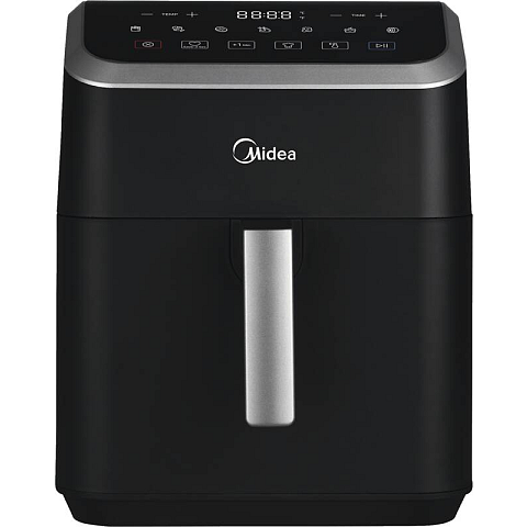 Midea MAD55000ADK Einzelbild 5,2 l 1600 W Heißluftfritteuse Schwarz, Grau