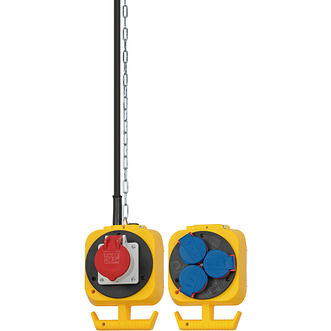 Brennenstuhl 1151960010 Stromverteilereinheit (PDU) 4 AC-Ausgänge Schwarz, Blau, Rot, Gelb