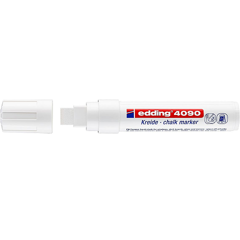 Edding 4090 Kreidestift Meißel Weiß 5 Stück(e)