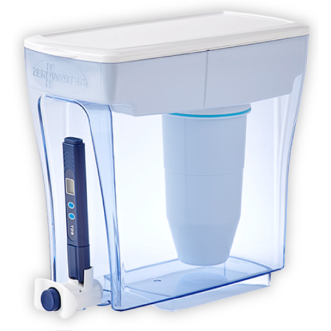Zero ZD20RP Wasserfilter Manueller Wasserfilter 4,7 l Transparent, Weiß