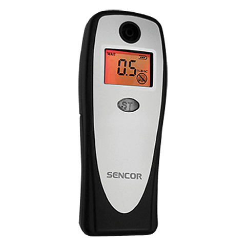 Sencor SCA BA01 Alkohol-Tester 0,1 - 0,15% Schwarz, Grau