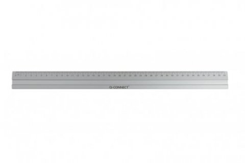Q-CONNECT KF03679 Lineal Schreibtisch-Lineal 400 mm Aluminium 1 Stück(e)