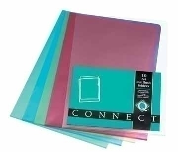 Connect Plastic L-Folder A4 Yellow Gelb