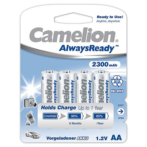 Camelion NH-AA2300ARBP4 Wiederaufladbarer Akku AA Nickel-Metallhydrid (NiMH)