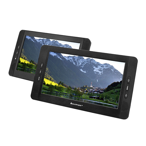Soundmaster PDB1850SW Tragbarer DVD-/Blu-Ray-Player Tragbarer DVD-Player Wand-montiert 25,6 cm (10.1") 1024 x 600 Pixel Schwarz
