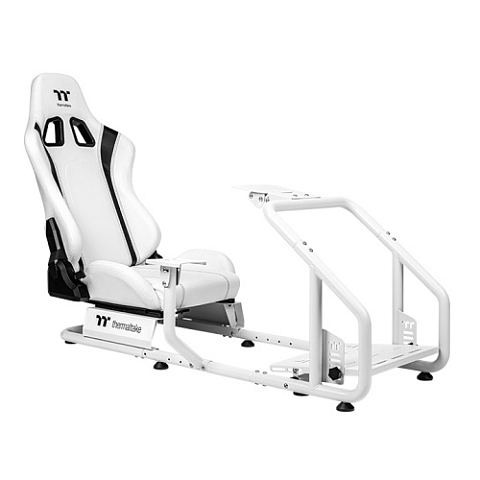 Thermaltake GSC-R30-CPASWH-01 Videospiel-Stuhl Konsolen-Gamingstuhl Flachsitz Weiß