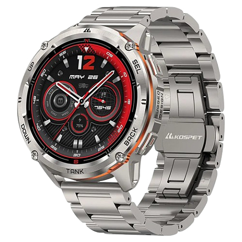 KOSPET T3 ULTRA 2 3,63 cm (1.43") AMOLED 48 mm Digital 466 x 466 Pixel Touchscreen Silber GPS