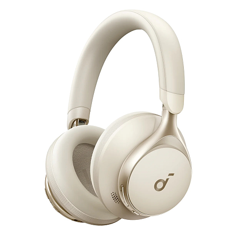Soundcore Space One Kopfhörer Verkabelt & Kabellos Kopfband Anrufe/Musik Bluetooth Cremefarben
