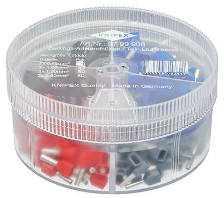 Knipex 97 99 908 Kabelmuffe Schwarz, Blau, Rot, Silber, Gelb 18 9 cm