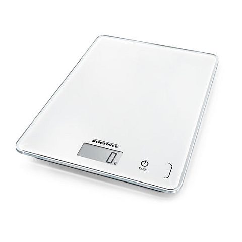 Soehnle Compact 300 Weiß Arbeitsplatte Quadratisch Elektronische Küchenwaage