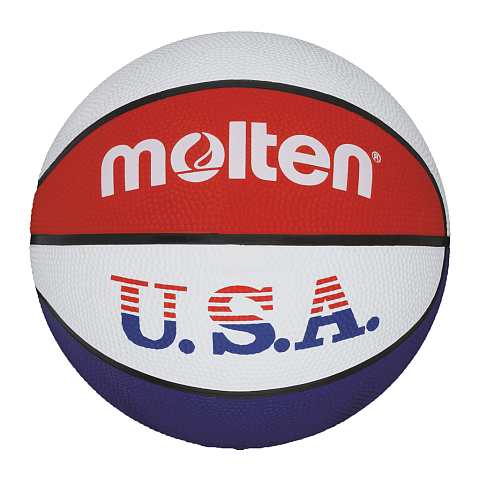 Molten BC6R-USA Basketball Innen & Außen Blau, Rot, Weiß
