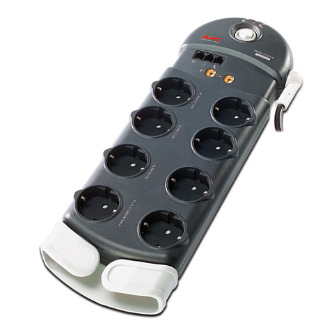 APC Performance SurgeArrest 8 Outlets w/ Phone / Coax Protection 230V Germany Schwarz 8 AC-Ausgänge 2,44 m