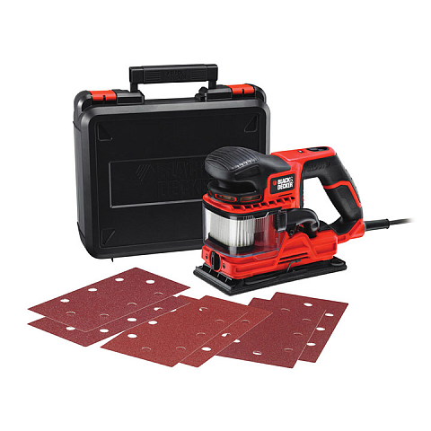 Black & Decker KA330EKA Schwingschleifer 13000 RPM Rot
