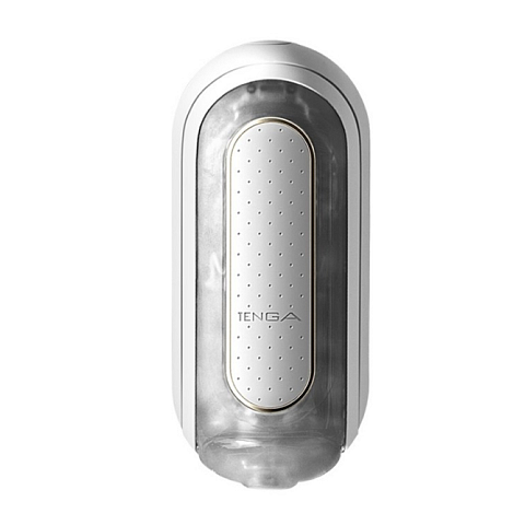 Tenga Flip Zero Taschenmasturbator Transparent, Weiß Acrylnitril-Butadien-Styrol (ABS), Elastomer