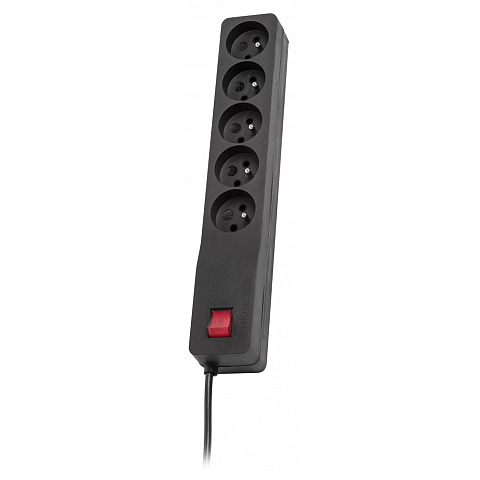 LESTAR ZX 510 G-A K.:CZ 5,0M Spannungsschutz Schwarz 5 AC-Ausgänge 230 V 5 m