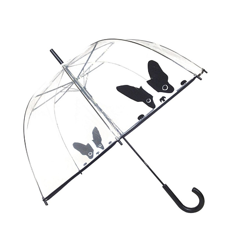 Gift Company BUL2495 Regenschirm Schwarz, Transparent Volle Größe