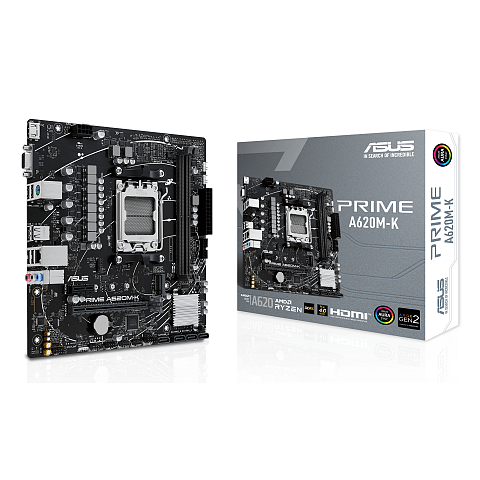 ASUS PRIME A620M-K AMD A620 Sockel AM5 micro ATX