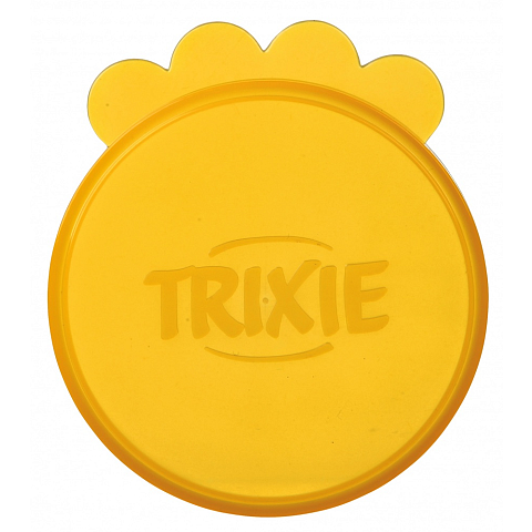 TRIXIE 24551 Fütterung, Wasserversorgung/Pflegezubehör für Hunde/ Katzen Gelb Kunststoff Hund Dosenabdeckung