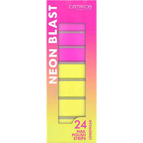 CATRICE Neon Blast Nail Polish Strips Nagelsticker 24 Stück(e) Pink, Gelb