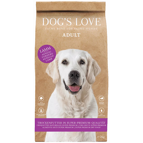 Dog's Love DDA02000LA Hunde-Trockenfutter 2 kg Adult Lamm