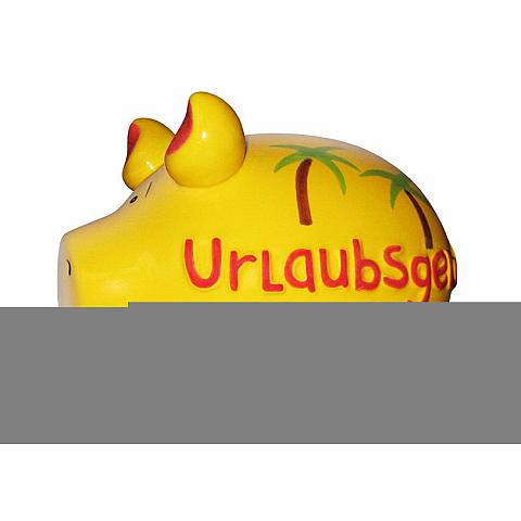 G. Wurm 10027116 Spardose Gelb Keramik 3 Stück(e)