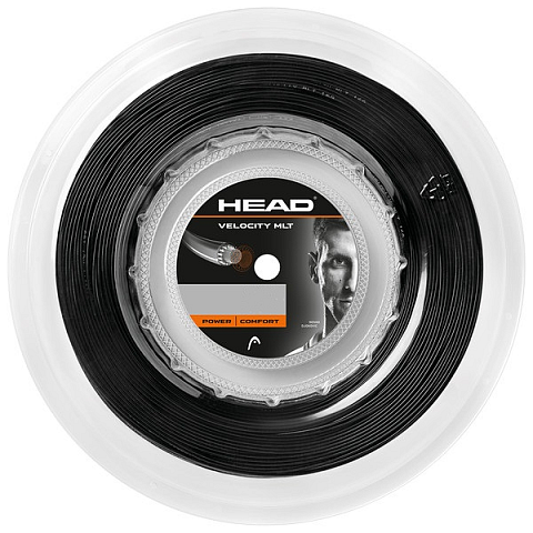 HEAD Velocity MLT Rolle Schlägersaite Tennis Monofilament 1,25 mm Schwarz