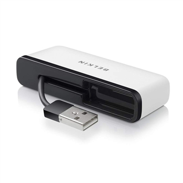 Belkin F4U021BT Schnittstellen-Hub 480 Mbit/s Schwarz, Weiß