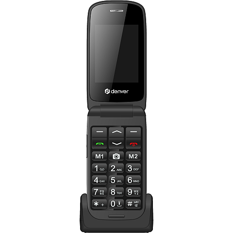 Denver BAS-24600L 6,1 cm (2.4") 270 g Schwarz Seniorentelefon