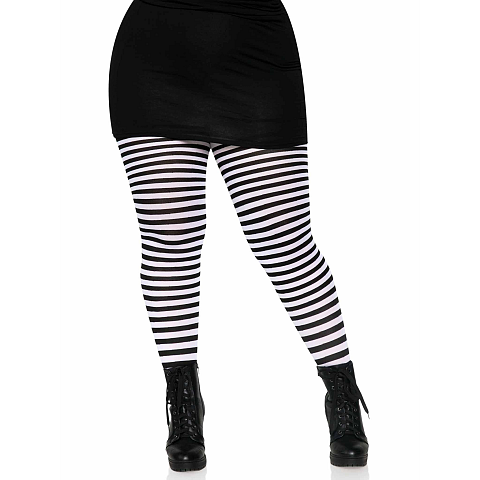 Leg Avenue 7100Q_00707 Strumpfhose/Strumpf Schwarz, Weiß