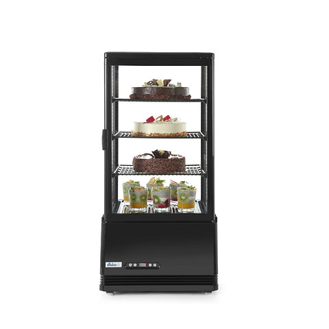 Hendi 233658 Industrieller Kühl/Gefrierschrank Vitrinenkühlschrank 78 l Freistehend