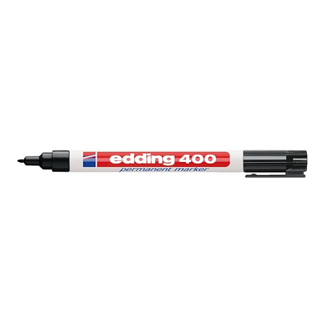 Edding 400 Permanent-Marker Schwarz 10 Stück(e)