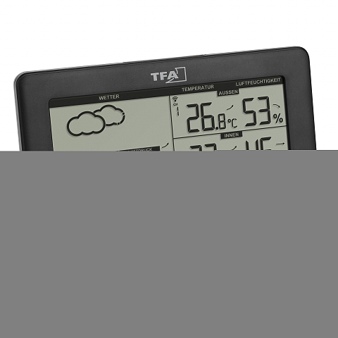 TFA-Dostmann Elements Schwarz Akku