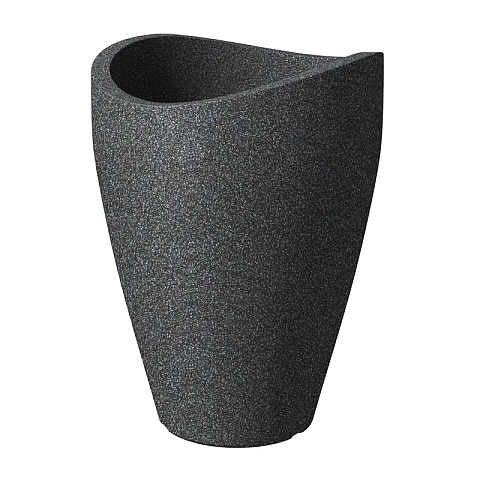 Scheurich 4033083542668 Blumenkübel Draußen Topfpflanzer Freistehend Kunststoff Schwarz