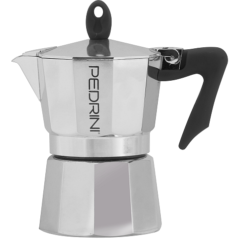 Pedrini 9083-3 Manuelle Kaffeemaschine Mokka-Kanne Aluminium